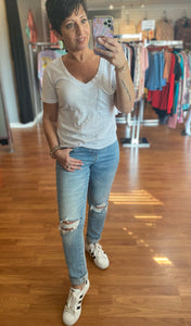 Vervet Melissa Mid Rise Cropped Jeans