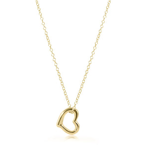 Enewton 16” Necklace Gold- Love Gold Charm