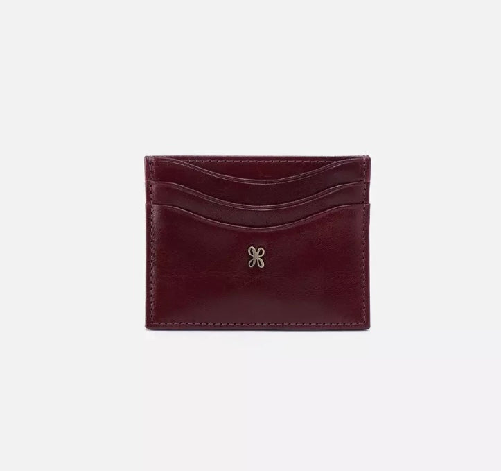 Hobo Max Card Case- Merlot