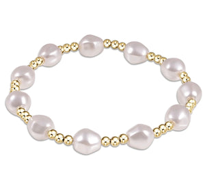 Enewton Admire Gold 3mm Bead Bracelet- Pearl