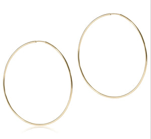 Enewton Endless Gold 2.5 Hoop Earrings