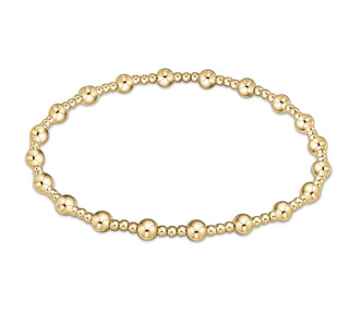 Enewton Classic Sincerity Pattern 4mm Bead Bracelet- Gold