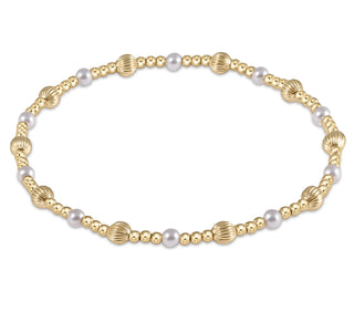 Enewton Dignity Sincerity Pattern 4mm Bead Bracelet- Pearl