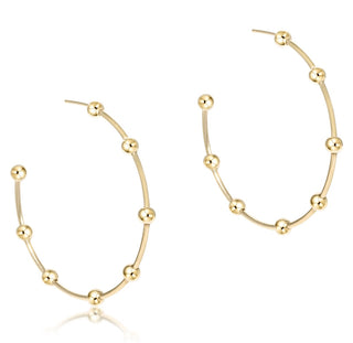 Enewton Beaded Simplicity 1.5” Post Hoop Earring