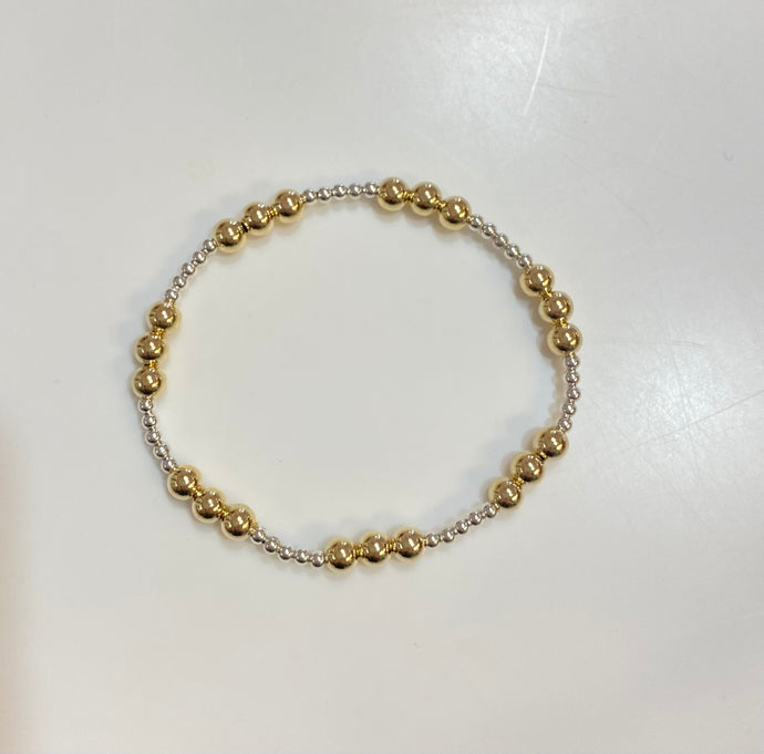 Enewton Classic Joy Pattern 5mm Bead Bracelet- Mixed Metal