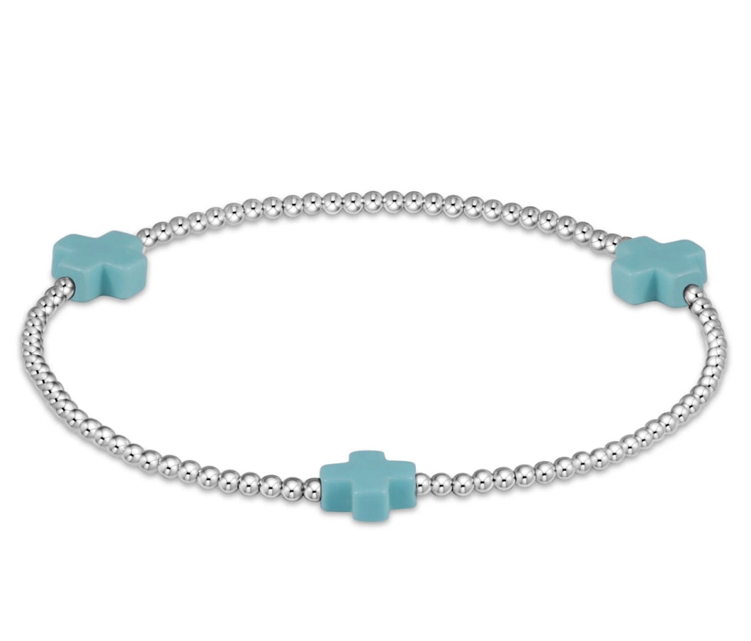 Enewton Signature Cross 2mm Bead Sterling Silver (multiple colors)