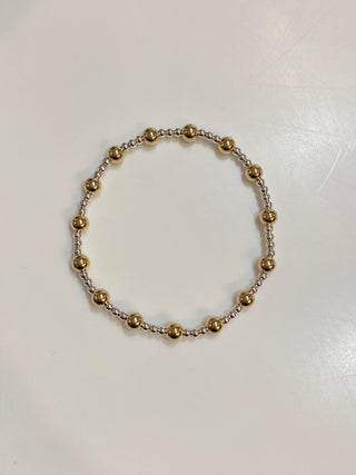 Enewton Classic Sincerity Pattern 5mm Bead Bracelet- Mixed Metal