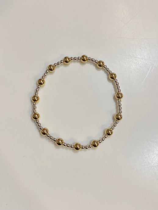 Enewton Classic Sincerity Pattern 5mm Bead Bracelet- Mixed Metal
