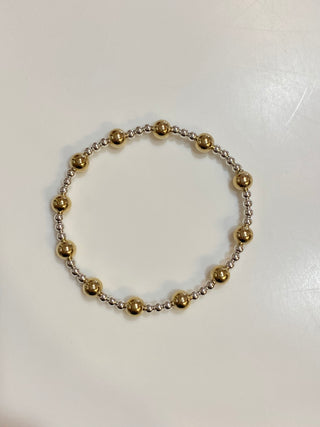 Enewton Classic Sincerity Pattern 6mm Bead Bracelet- Mixed Metal