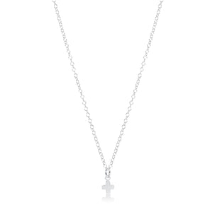 Enewton 16” Necklace Sterling Silver Signature Cross Small Charm