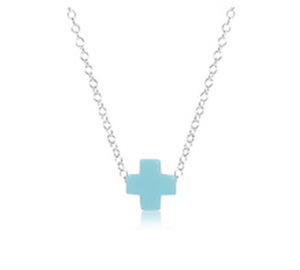 Enewton 16” Necklace Sterling Silver Signature Cross (multiple colors)