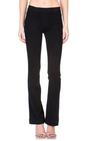 Cello Pull-on Flare 33” Inseam- Black