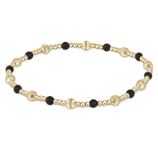 Enewton Dignity Sincerity Pattern4mm Bead Bracelet- Matte Onyx