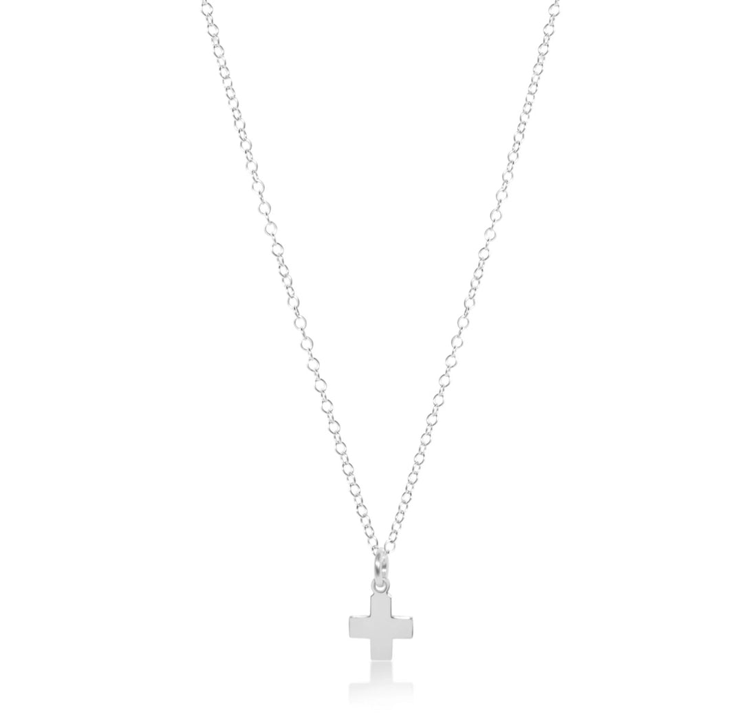 Enewton 16” Necklace Sterling Silver Signature Cross Charm