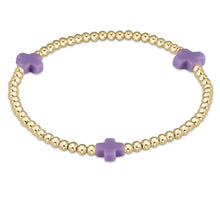 Load image into Gallery viewer, Enewton signature cross gold pattern 3mm bead bracelets