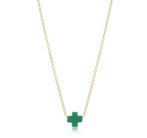 Enewton 16” Necklace Gold- Signature Cross (multiple colors)