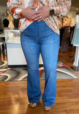 Cello 33” Inseam Flare- Light Wash