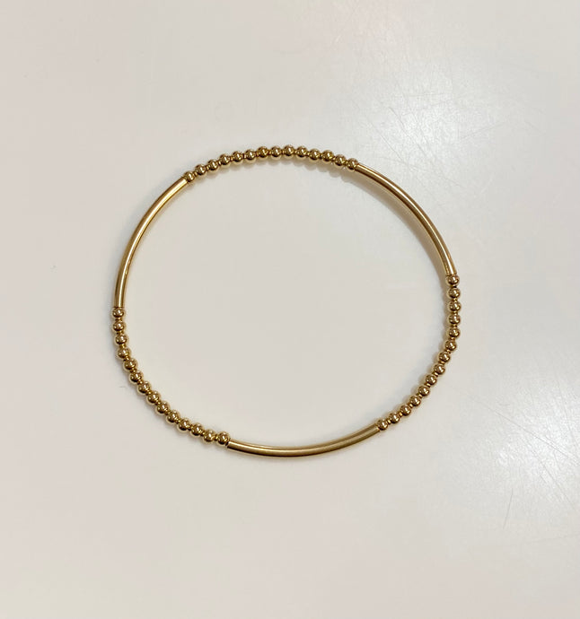 Enewton (NEW) Bliss Bar Gold Pattern 2.5mm Bead Bracelet- Gold