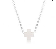 Load image into Gallery viewer, Enewton 16” Necklace Sterling Silver Signature Cross (multiple colors)